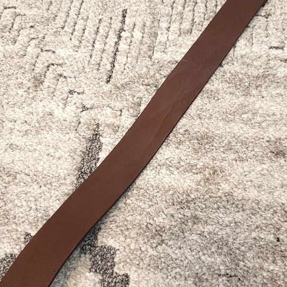 Levi's Brown Full Grain Leather Belt Size 32/80 - Picture 4 of 9